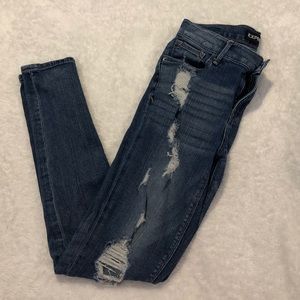 Express Mia Distressed Jegging 2R